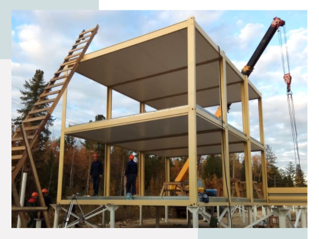 Строительство модульных здания Добрянка