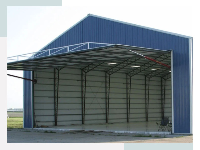 Прямо стенные ангары в Добрянке