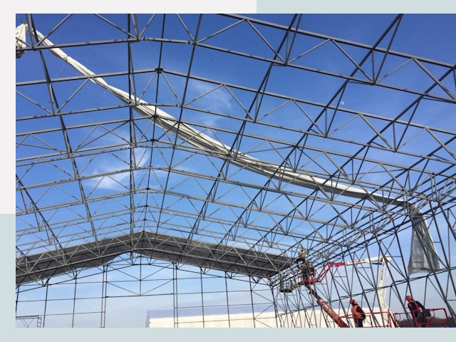 Шатровые ангары от 606 руб. в Добрянке и Пермском крае