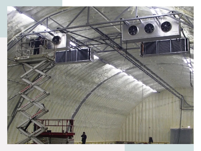 Оснащение ангаров в Добрянке