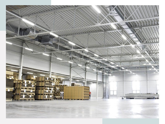 Освещение ангаров в Добрянке