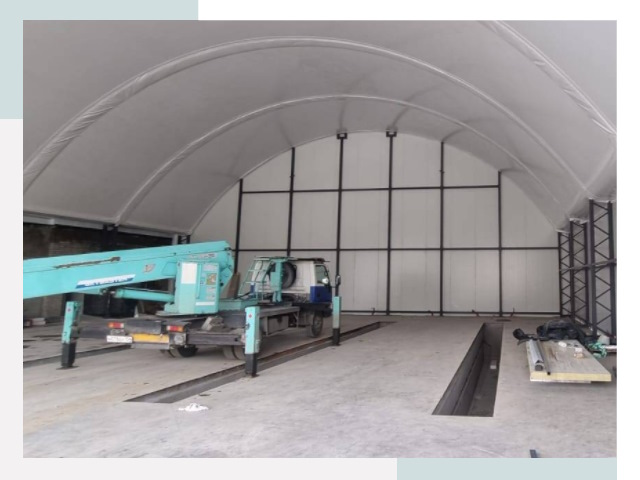 Внутреннее оснащение ангаров в Добрянке